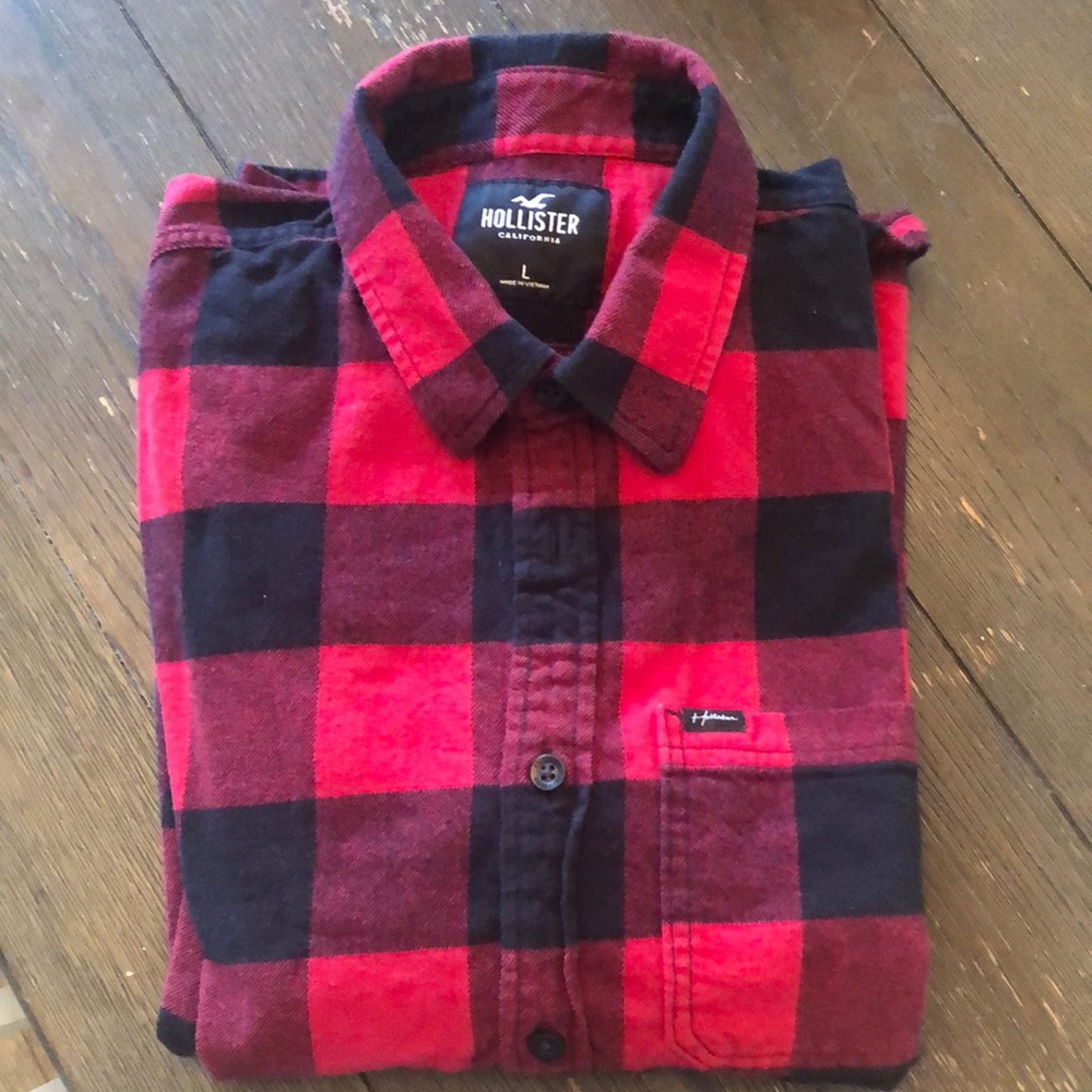 Hollister Buffalo Plaid Flannel Shirt
